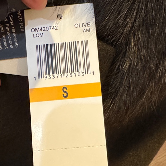 NWT! AUTHENTIC (detachable) FOX FUR! 1 Madison Olive wool Pea Coat! Stunning! - Picture 7 of 9